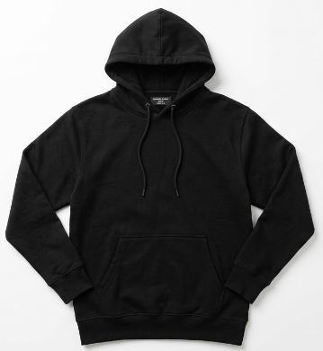 Sweat à capuche noir