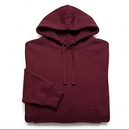 Sweat rouge à capuche
